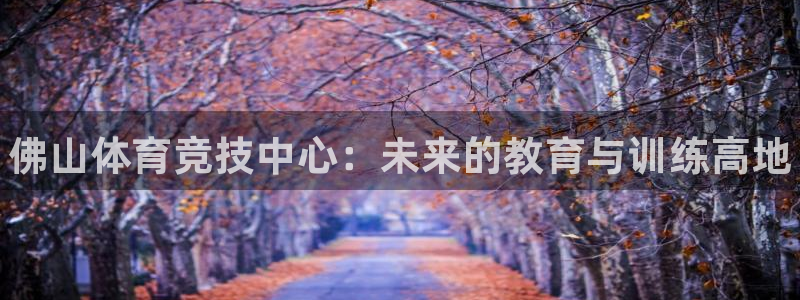 米兰体育官网下载开户：佛山体育竞技中心：未来的教育与
