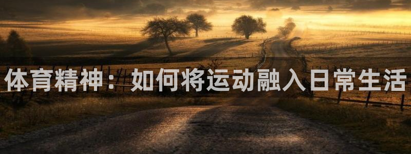 米兰体育官方正版app官方：体育精神：如何将运动融入