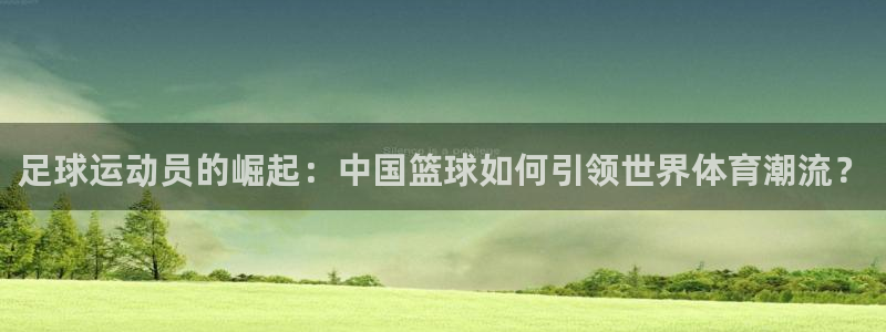 注册米兰体育官方正版app：足球运动员的崛起：中国篮