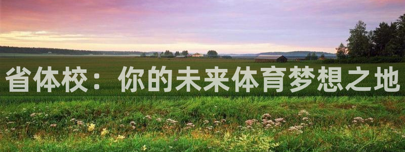 米兰体育官网下载招商电话地址是多少：省体校：你的未来